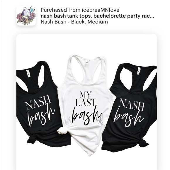 Nash bash bachelorette custom tanks - Picture 1 of 1